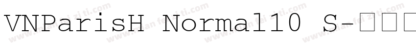 VNParisH Normal10 S字体转换